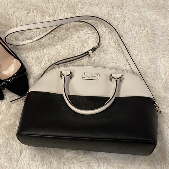 Kate spade black and white bowler bag - Picture 2 of 9